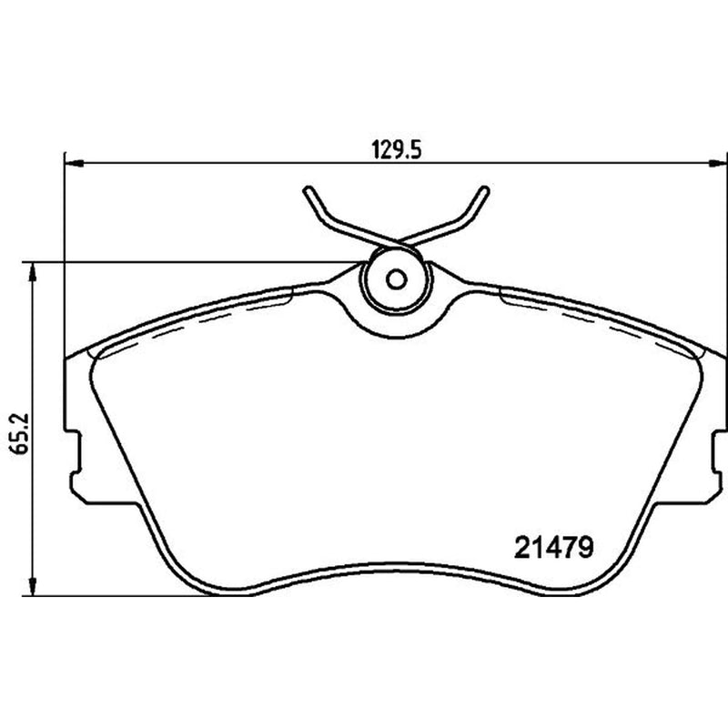 Mintex Front Brake Pad Set fits VW California T4 Camper 1994-2002 1.9 2.4 2.5
