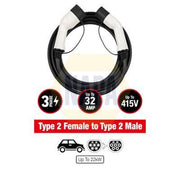 NAPA Electric Vehicle Charging Cable Charging plug type 2 fits Aiways U5 2020 on