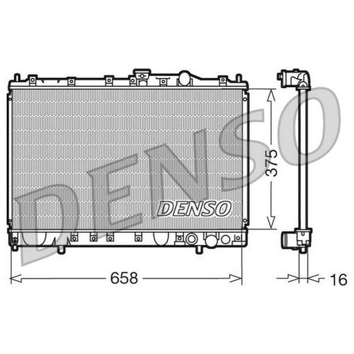 Denso Engine Radiator fits Mitsubishi Colt 1992-1996 1.6 1.8