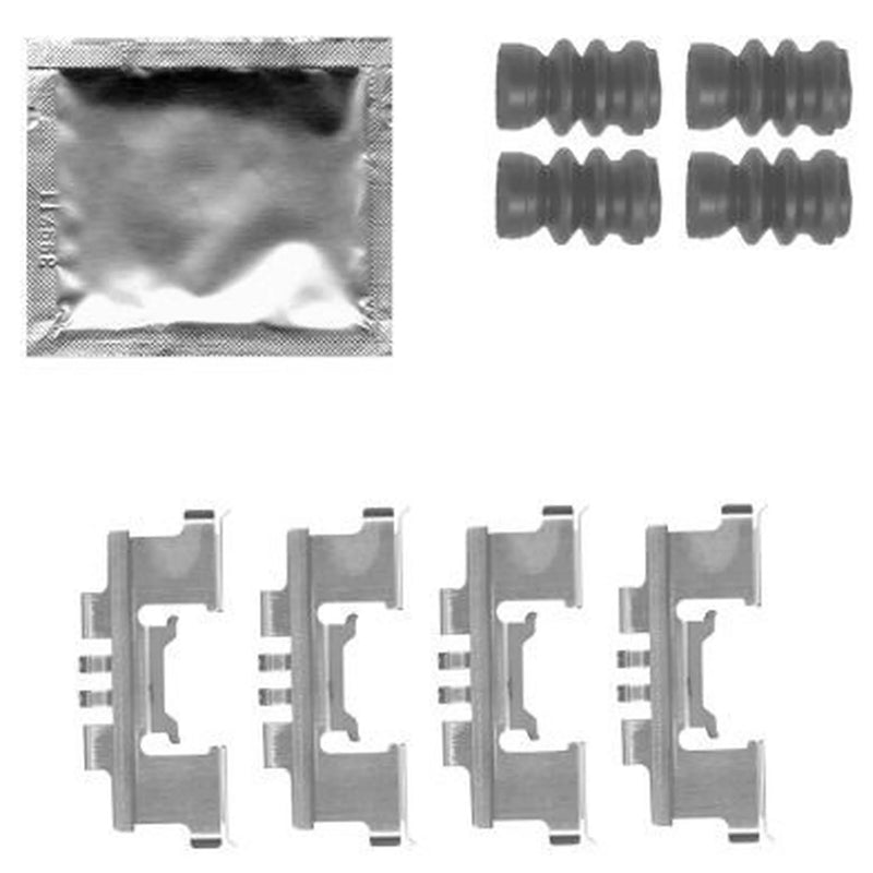 Mintex Brake Pad Accessory Fitting Kit Front fits Nissan Pixo 2009 on 1.0