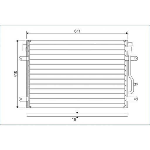 Valeo Air Conditioning Condenser 817741