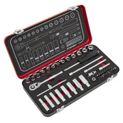 Sealey Premier Platinum Premier Platinum Socket Set 1/4"Sq Drive 49pc AK7920 Sealey Premier Platinum - Dynamic Drive