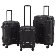 Dellonda 3-Piece Lightweight ABS Luggage Set  - 20", 24", 28" - Black Dellonda  - Dynamic Drive