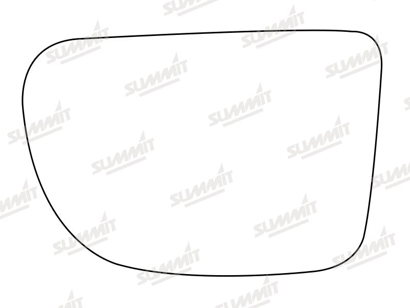 Summit Stick-On Standard Mirror Glass fits Daihatsu Sportrak RHS Summit - Bars 4 Cars
