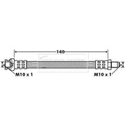 Borg & Beck Brake Hydraulic Hose Line outer BBH7428