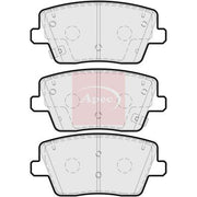 Apec Rear Brake Pad Set fits Hyundai I30 2017 on 2.0