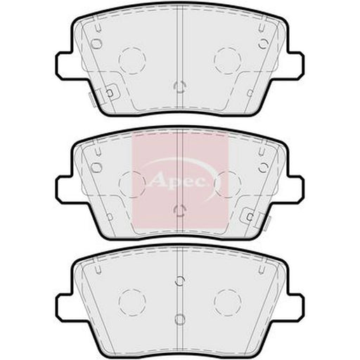 Apec Rear Brake Pad Set PAD2271