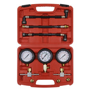 Sealey Motorcycle Compression & Fuel Pressure Gauge Set 3pc MS100 Sealey - Dynamic Drive
