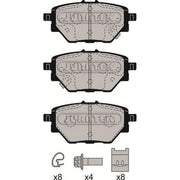 Juratek Rear Brake Pad Set fits MG Gs 2016 on 1.5