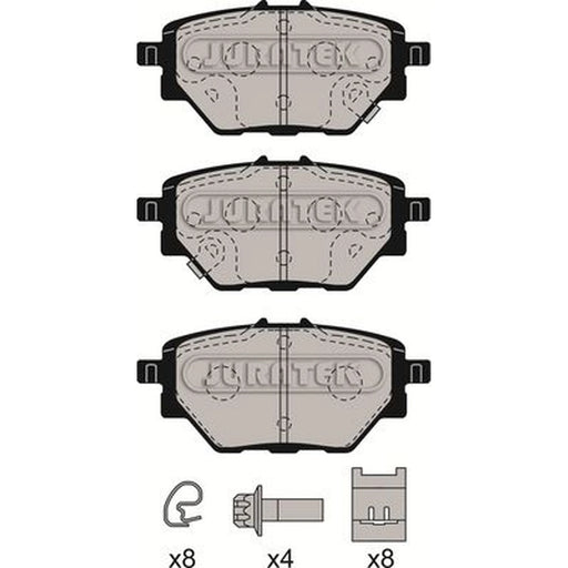 Juratek Rear Brake Pad Set fits MG Gs 2016 on 1.5
