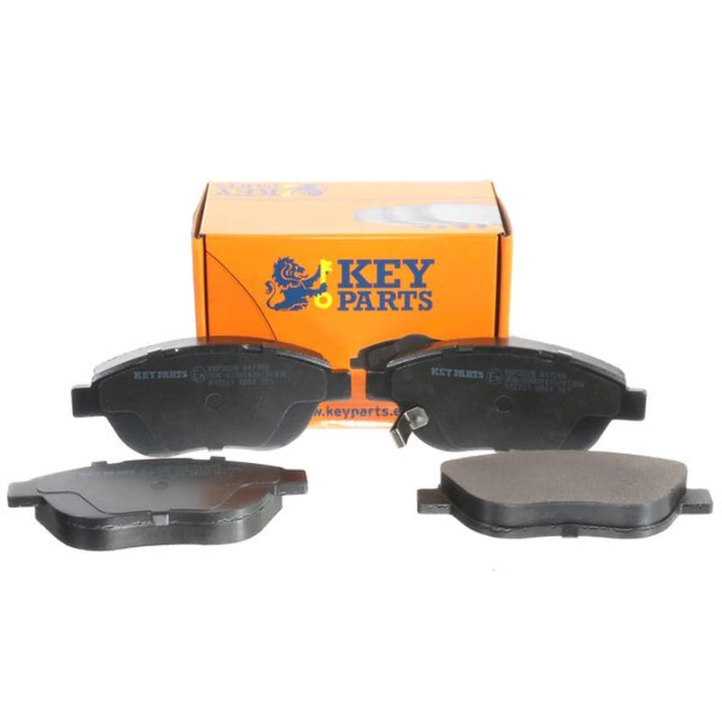 Key Parts 4 x Front Brake Pad Set fits Fiat 500L 2014 on 1.3