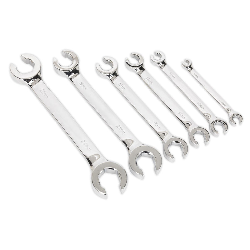 Seigen by Sealey Flare Nut Spanner Set 6pc Metric S0767 Seigen by Sealey  - Dynamic Drive