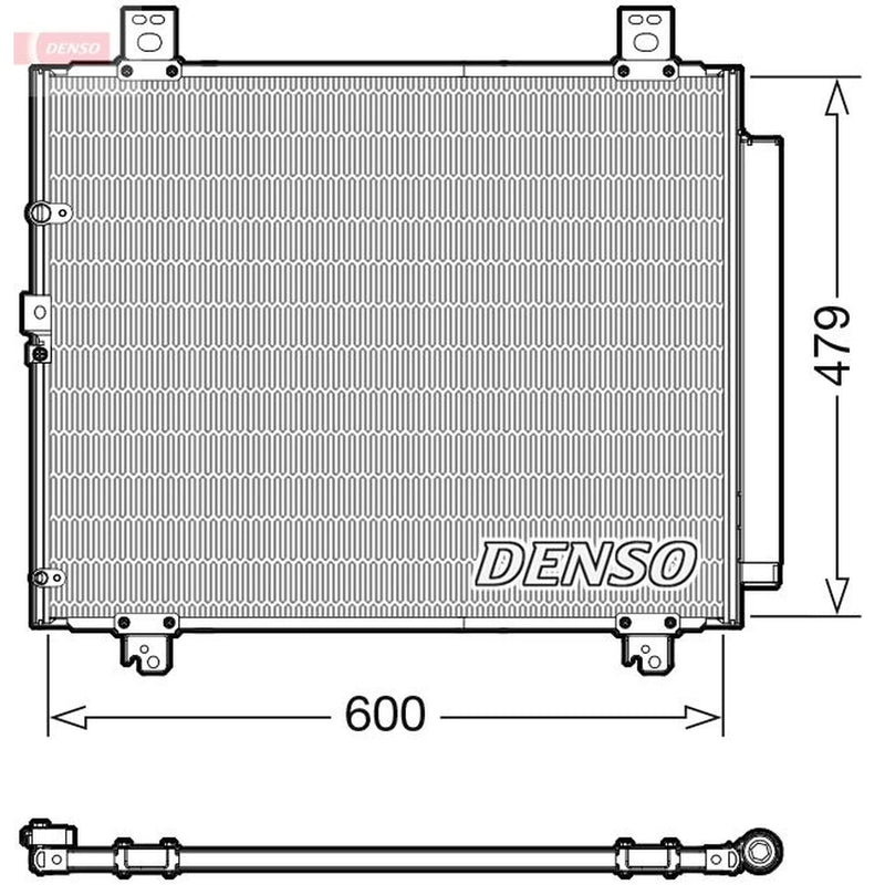Denso Air Conditioning Condenser fits Toyota Hiace IV 2006-2012 2.5