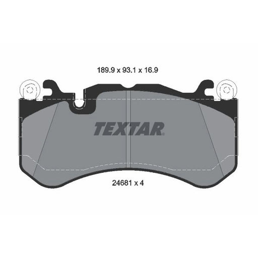 Textar Front Brake Pad Set 2468101