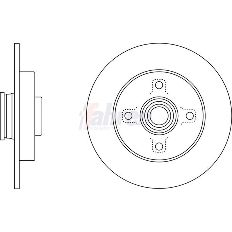 Fahren Front & Rear Brake Discs & Pads fits Peugeot 208 I 2012-2019 1.6