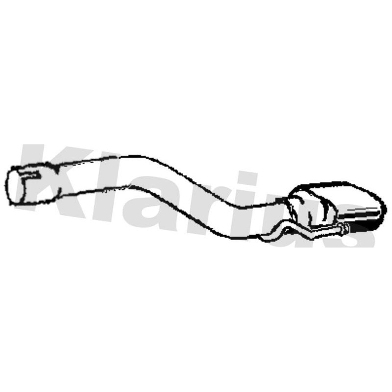 Klarius Exhaust Pipe OD fits Opel Astra J Sports Tourer 2010-2015 1.4