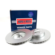 Borg & Beck Front & Rear Brake Discs & Pads fits Mercedes-Benz E-Class 2011-2015