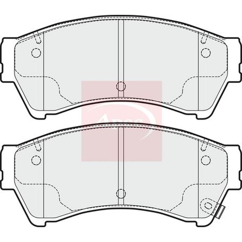 Apec Front Brake Pad Set fits Mazda 6 2007-2013 1.8 2.0 2.2 2.5