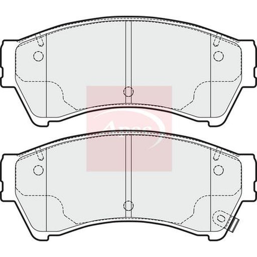 Apec Front Brake Pad Set fits Mazda 6 2007-2013 1.8 2.0 2.2 2.5