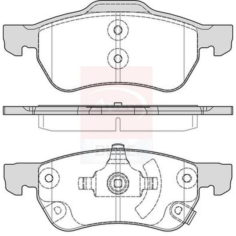Apec Front Brake Pad Set fits MG MG 5 2012 on 1.5