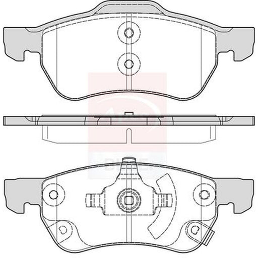 Apec Front Brake Vented Discs & Pads fits MG Zs SUV 2017 on 1.0 1.5