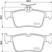 DON Front & Rear Pads fits Ford Usa Edge 2014-2018 2.0