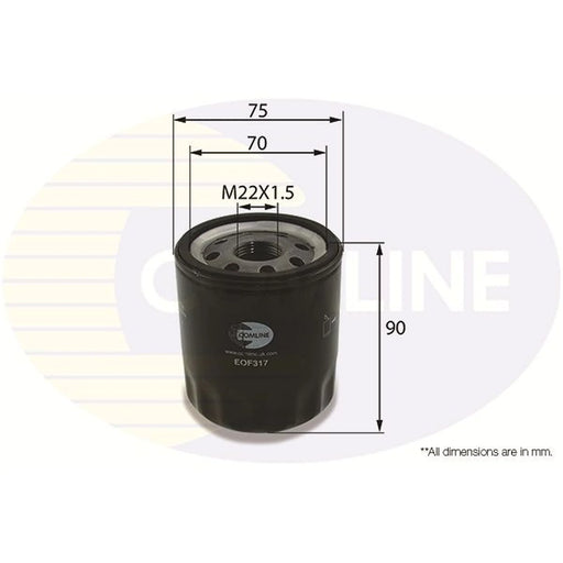 Comline Service Kit with Air & Oil Filters fits MG Zs SUV 2017 on 1.0
