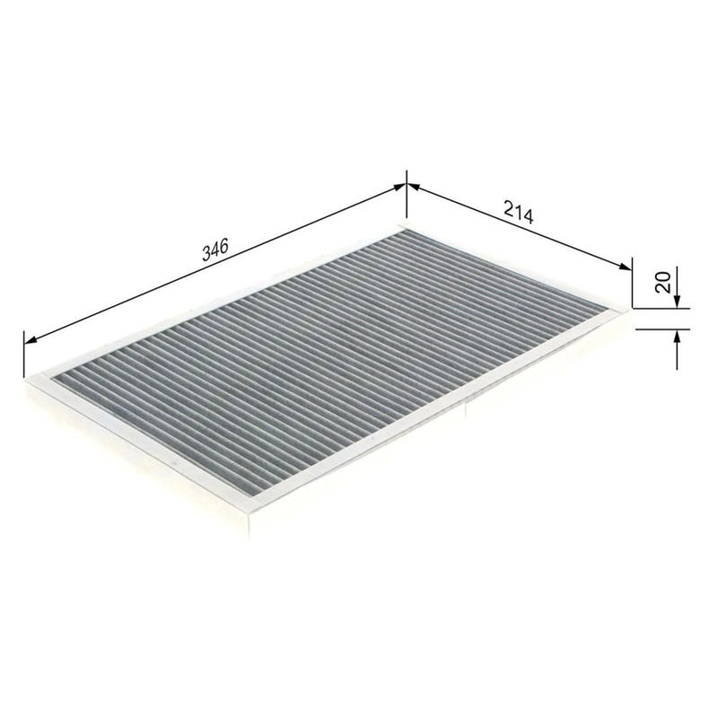 Bosch Cabin Air Filter (Pollen Filter) fits Audi A6 C4 1994-1997