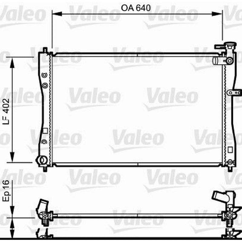 Valeo Engine Radiator 735057