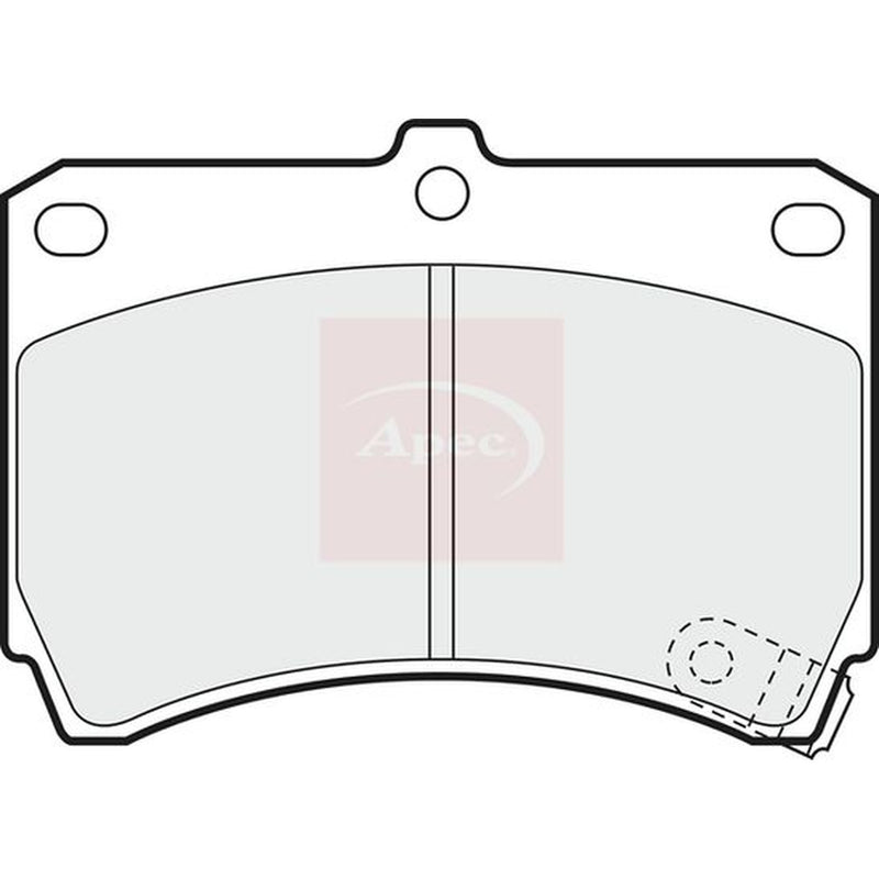 Apec Front Brake Pad Set fits Kia Rio I 2000-2005 1.3 1.5