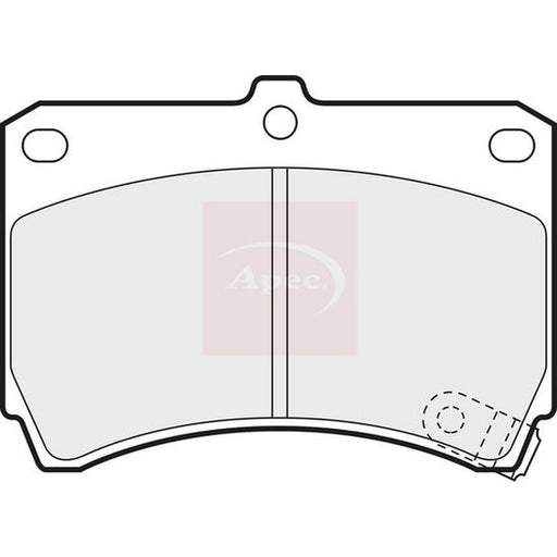 Apec Front Brake Pad Set fits Kia Rio I 2000-2005 1.3 1.5