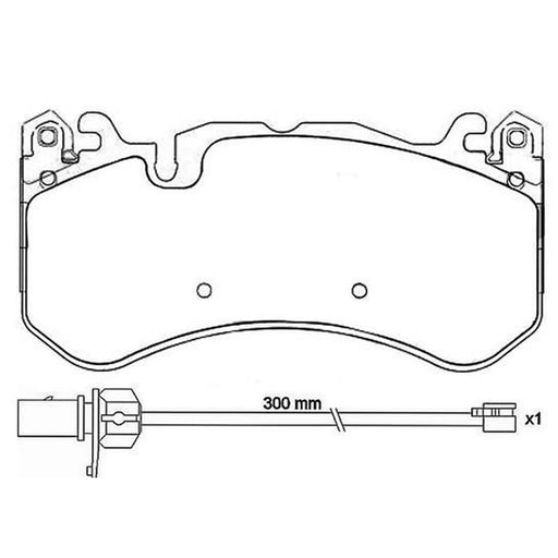 Brembo 4 x Front Brake Pad Set fits Audi A6 C6 2008-2010