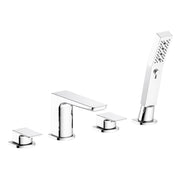Baridi Bath Mixer Tap DH398 with Shower Head - Chrome