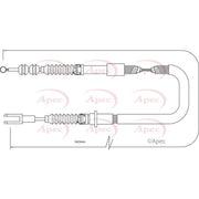 Apec Handbrake Cable Right Rear fits Toyota MR2 II 1989-2000 2.0