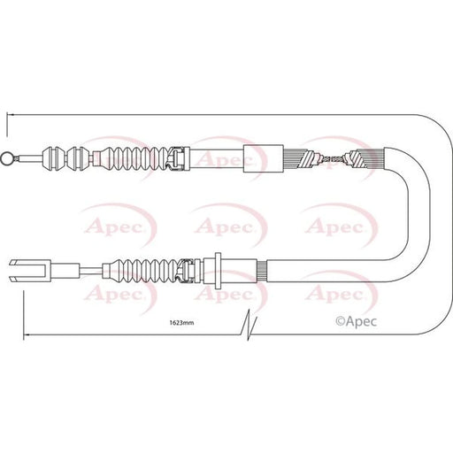 Apec Handbrake Cable Right Rear CAB1430