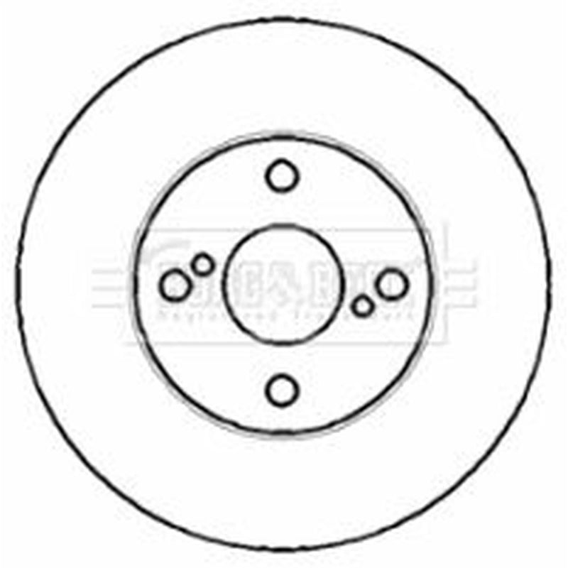 Borg & Beck Front & Rear Brake Discs & Pads fits Toyota Corolla 2001-2008