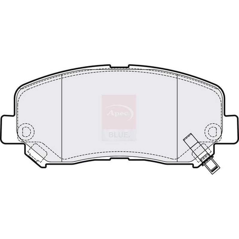 Apec Front Brake Vented Discs & Pads fits Jeep Cherokee 2014-2018 2.0