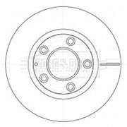 Borg & Beck 2 x Vented Front Brake Discs BBD5138