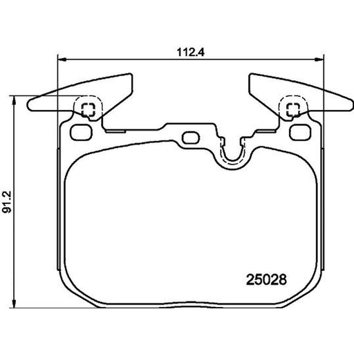 Mintex Front Brake Pad Set fits BMW 1 2019-2020