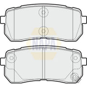 NAPA Rear Brake Pad Set fits Hyundai I800 Travel 2008 on 2.5