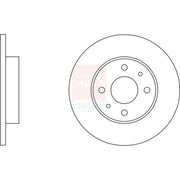 Apec Rear Brake Solid Discs & Pads fits Fiat Punto 1999-2012 1.8 1.9 188.738