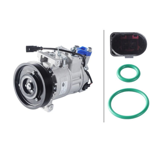Hella Air Conditioning Compressor fits Audi A4 B8 2007-2015 3.2