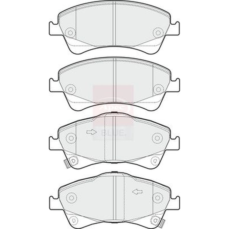 Apec Front & Rear Brake Discs & Pads fits Toyota Auris 2006-2015 2.0 2.2