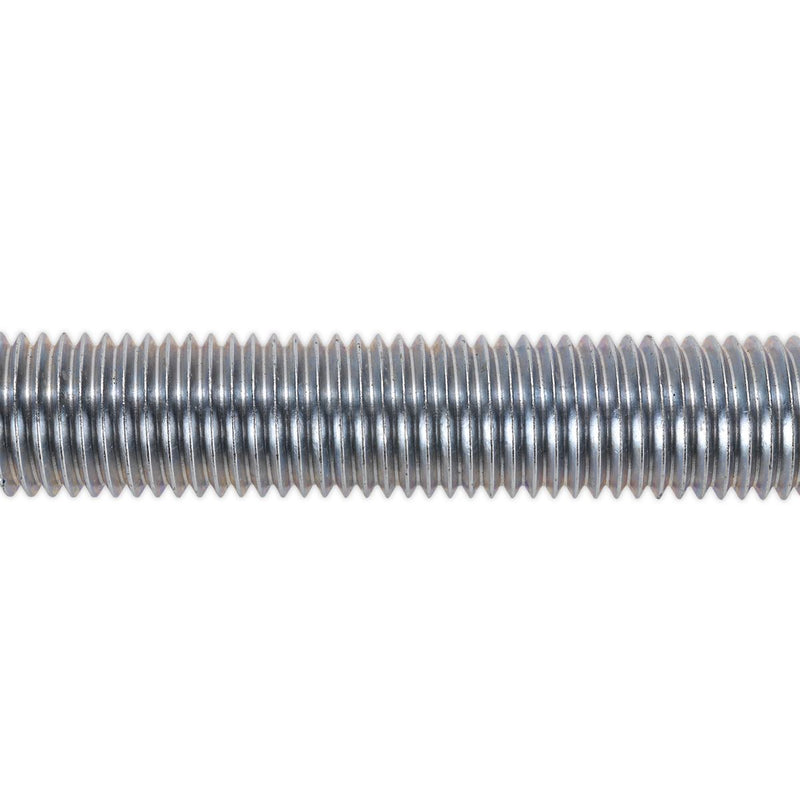 Sealey Studding M24 x 1m Zinc Pack of 2 STUD24 Sealey - Dynamic Drive