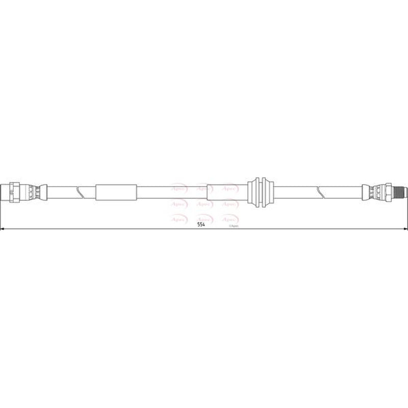 Apec Brake Hydraulic Hose Line Front fits Mini Mini 2006-2015