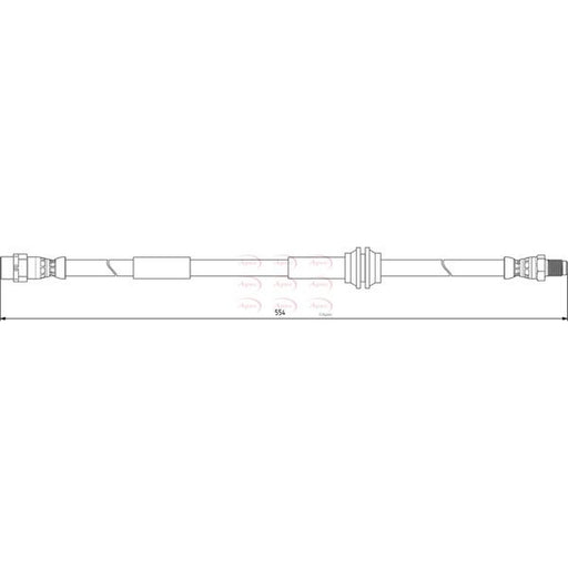 Apec Brake Hydraulic Hose Line Front fits Mini Mini 2006-2015