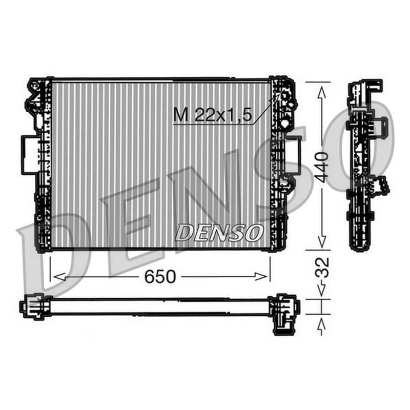 Denso Engine Radiator fits Iveco Daily III 1999-2007