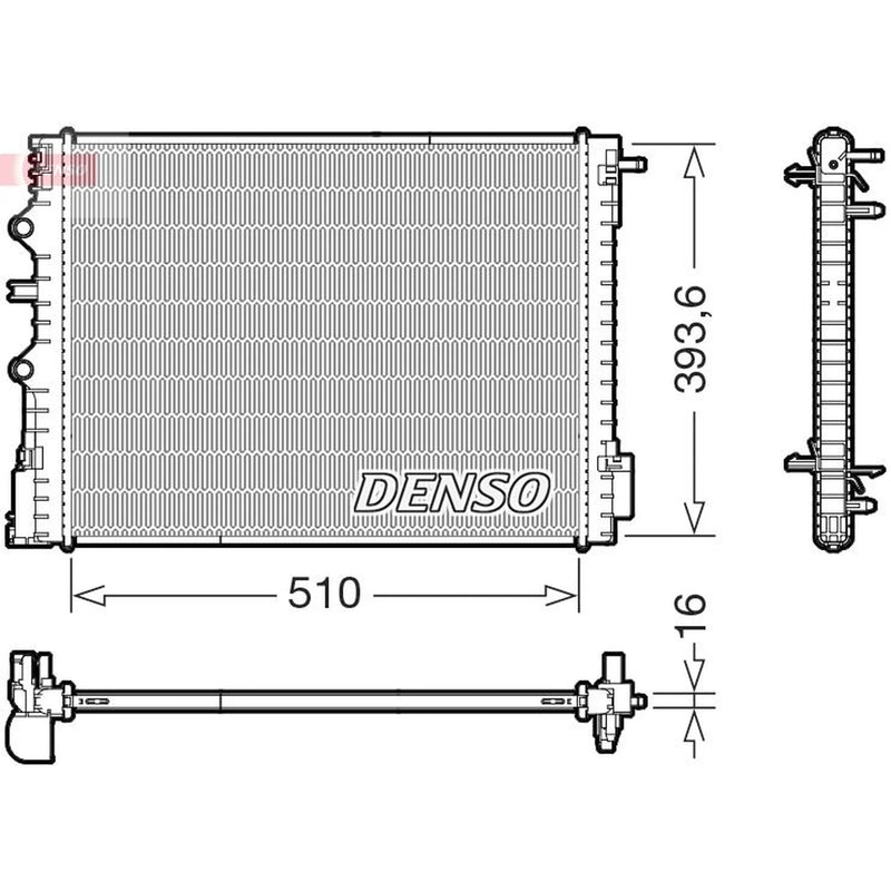 Denso Engine Radiator fits Renault Twingo III 2014-2021 0.9