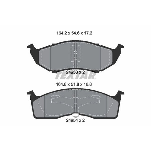 Textar Front Brake Pad Set 2495301