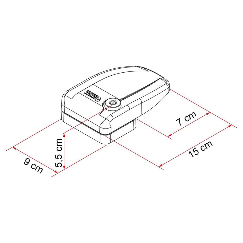 Fiamma Safe Door Frame Grey (08022-01G) Fiamma - Dynamic Drive